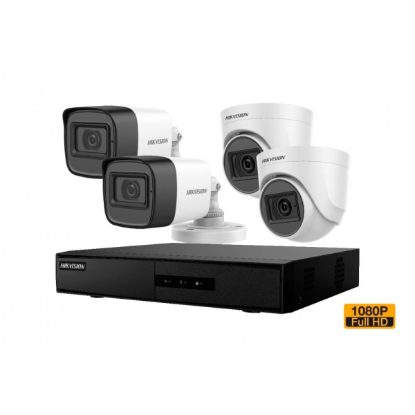Kit 4 cámaras Hikvision con Instalación