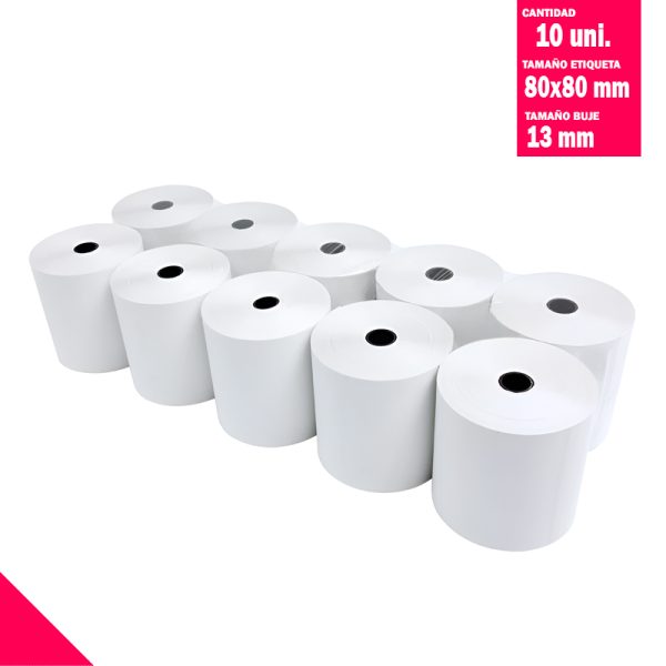 Rollo Térmico 80x80x 10 unidades