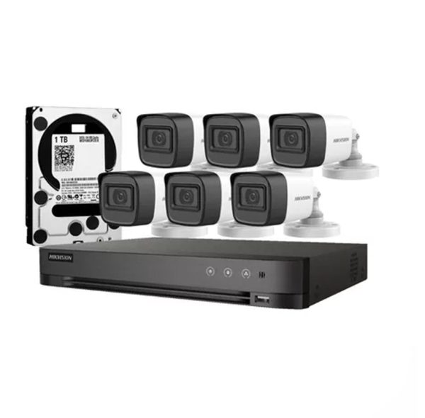 Kit 6 cámaras Hikvision con Instalación